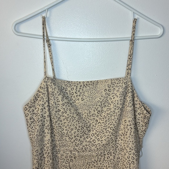 MINKPINK Halsey Beige Leopard Print Midi Dress - Picture 7 of 12